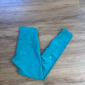 Lululemon Wunder Train High-Rise Tight 28" - Cascadia Green